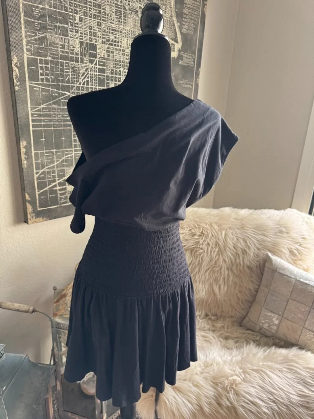 Size S - 100% Cotton Free People Free-est Off the Shoulder Dress w/Smocked Waist